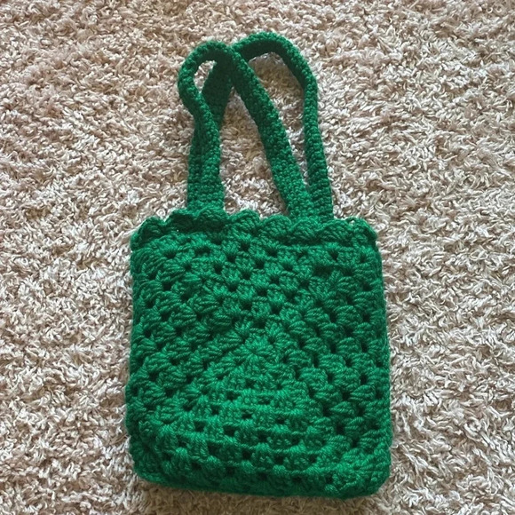Crochet Granny Square Flower Tote - Picture 2 of 2